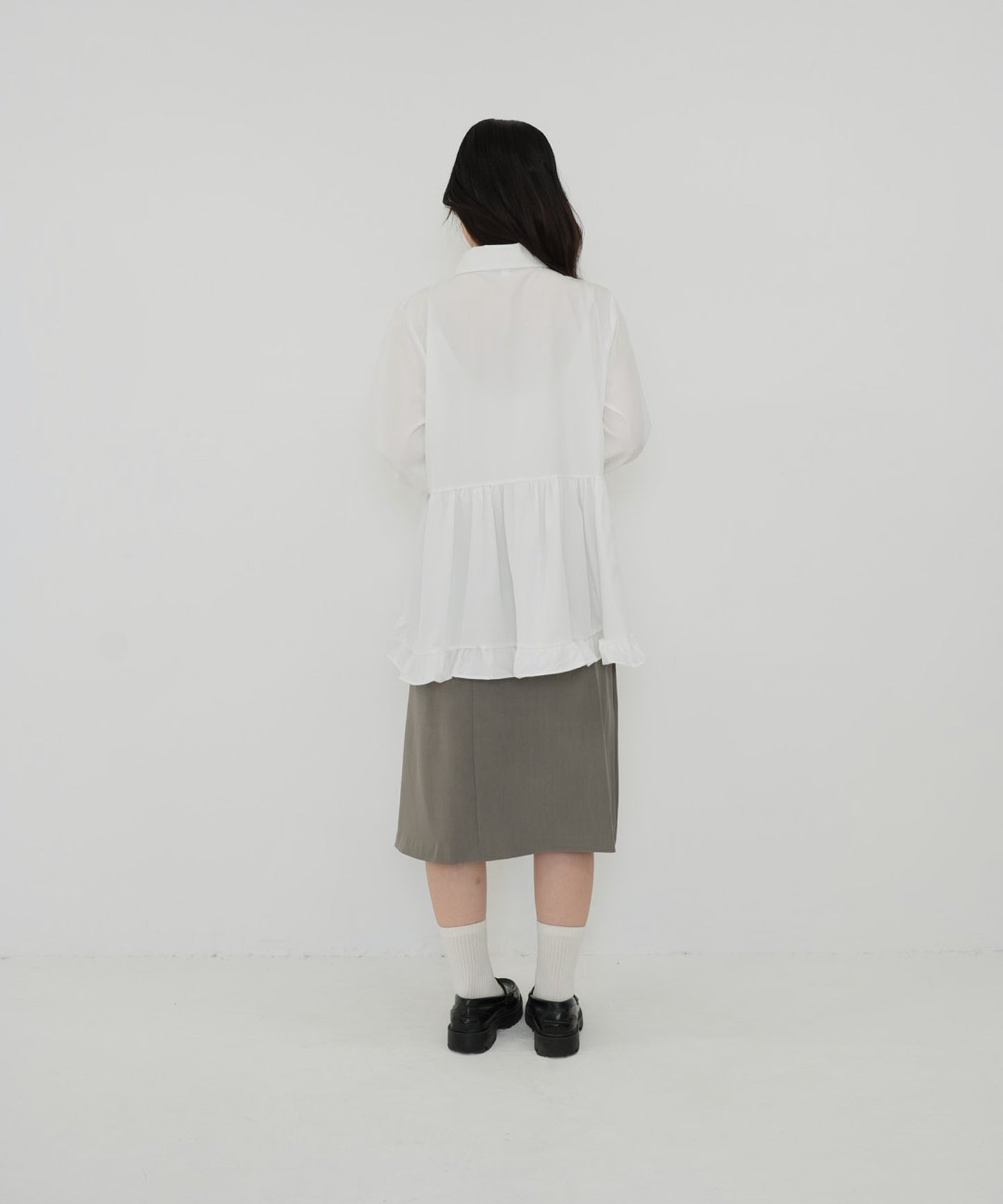 tie pleated skirt