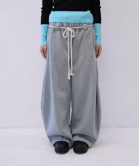 rope belt sweat pants