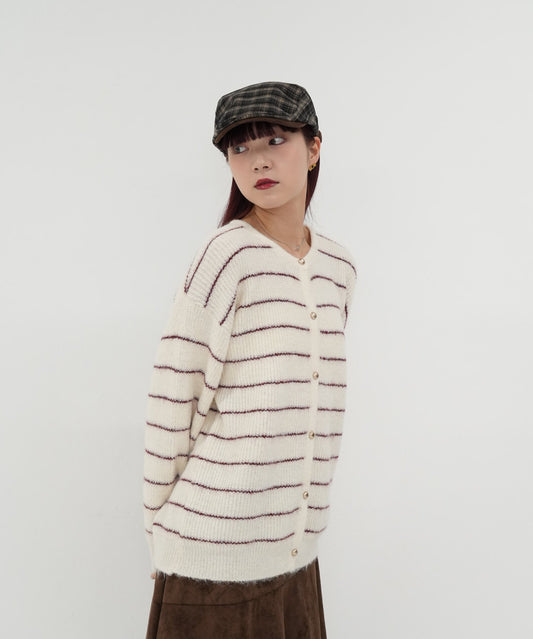 fluffy border cardigan