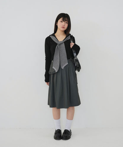 stripe tie sailor knit
