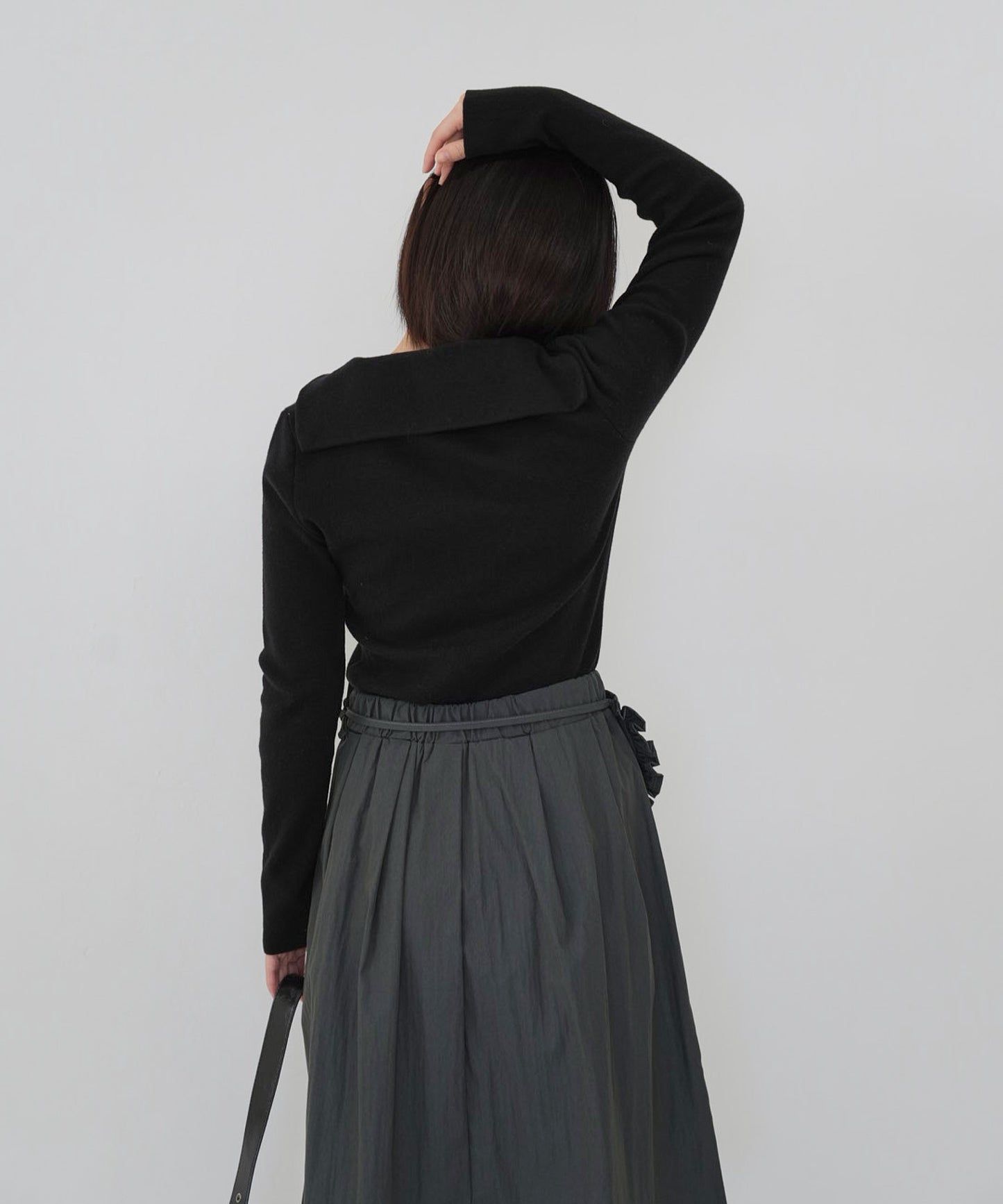 stripe tie sailor knit