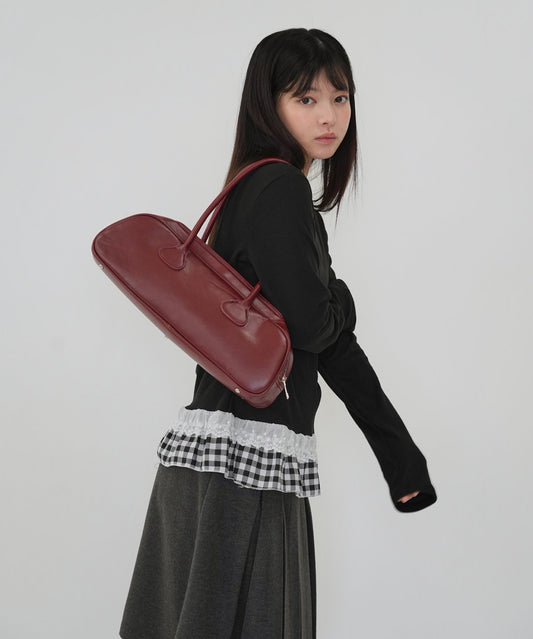 layered frill long sleeve tee