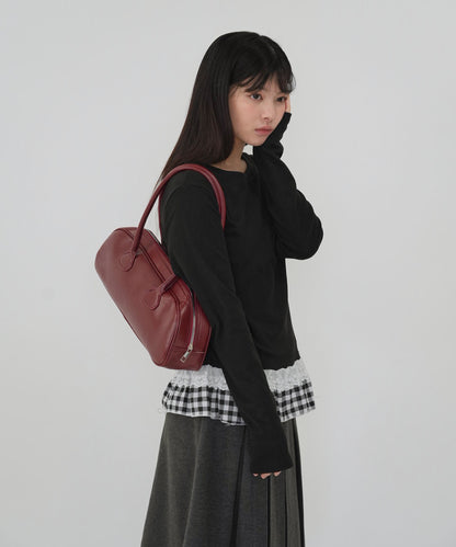 layered frill long sleeve tee