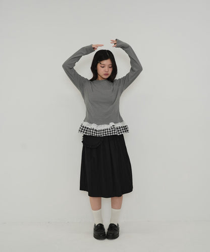 separate pocket design skirt