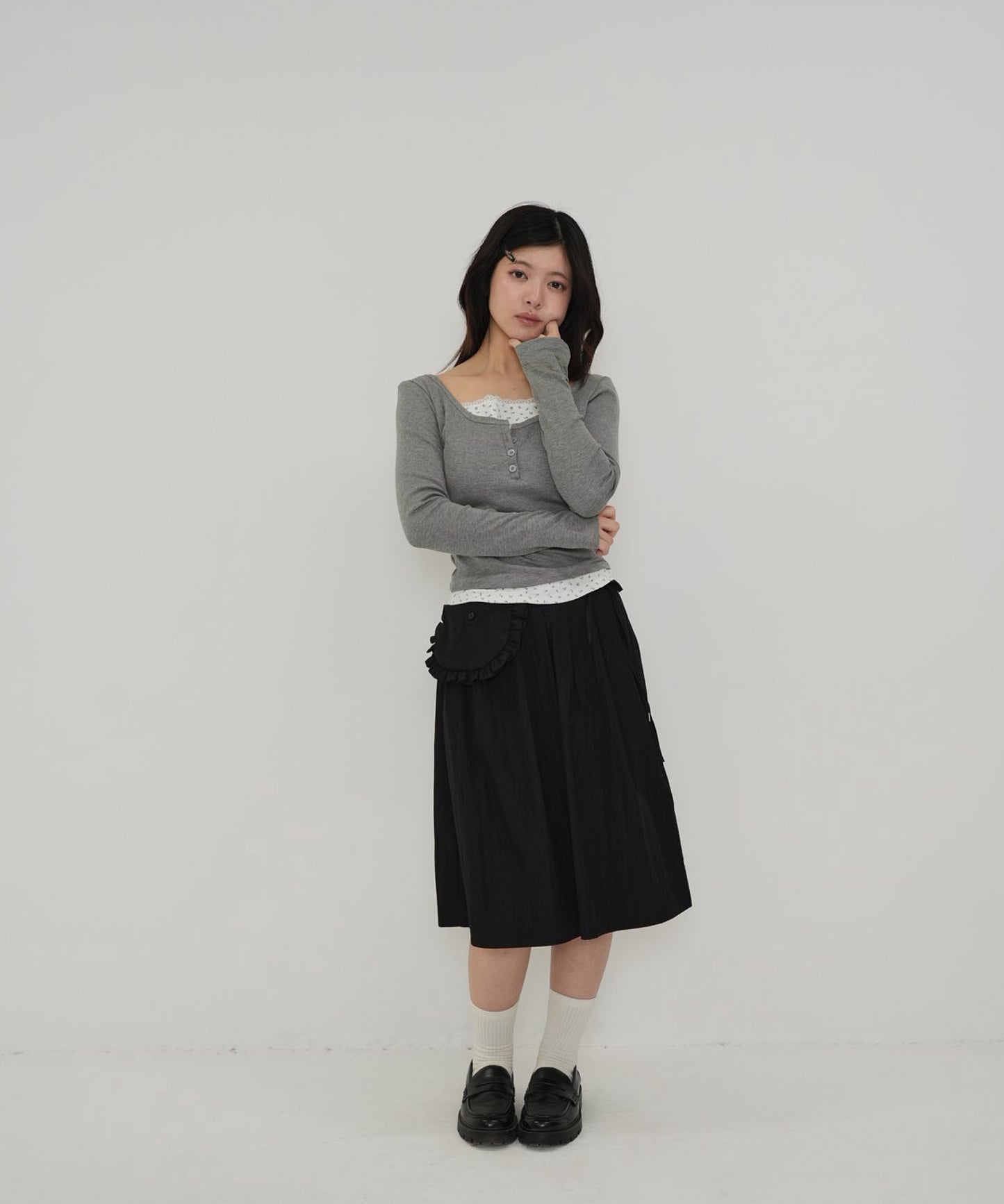 separate pocket design skirt