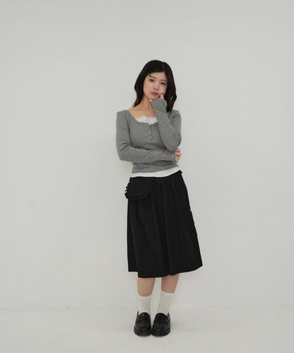 separate pocket design skirt